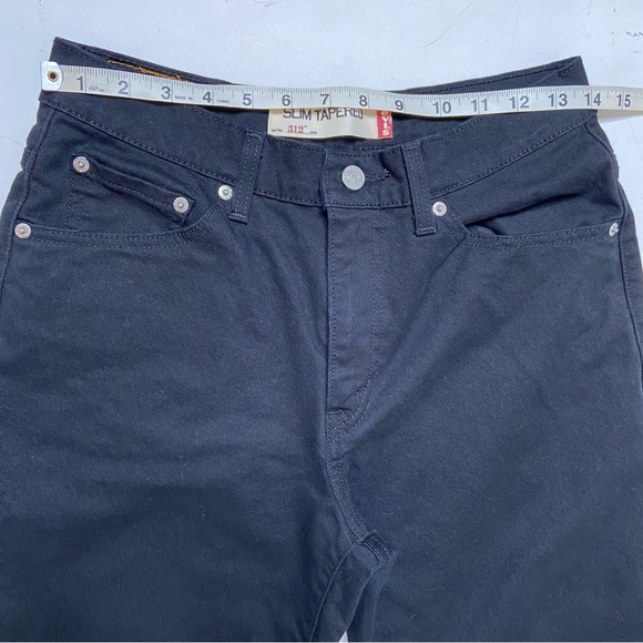 LEVI’S 512 Slim Tapered Black Jean - Picture 8 of 11